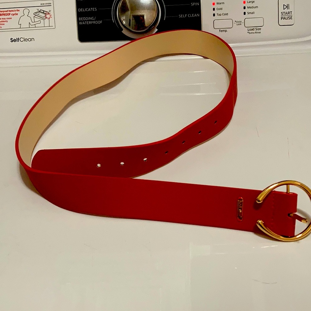 Women’s red belt large/xl